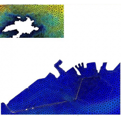 Courants de marée 3D - Rade de Brest - Iroise