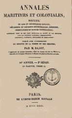 Annales Maritimes et Coloniales 1831 - Tome2