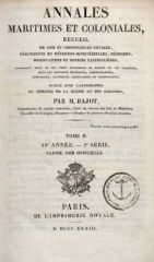 Annales Maritimes et Coloniales 1833 - Tome2