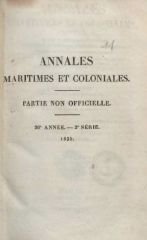Annales Maritimes et Coloniales 1835 - Tome2