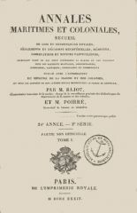 Annales maritimes et coloniales 1839 - Tome1