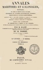 Annales maritimes et coloniales 1839 - Tome2