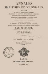 Annales maritimes et coloniales 1840 - Tome1