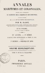Annales maritimes et coloniales 1845 - complement