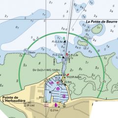 Illustration du RasterMarine 10 sur la Pointe de l'Herbaudière.